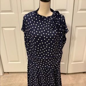 Navy 3X Love Squared dress